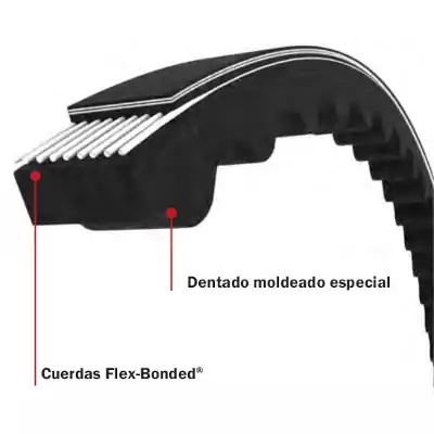 Micro V ~ 180J04 - 4 costillas de 3/32 x 18 pulg